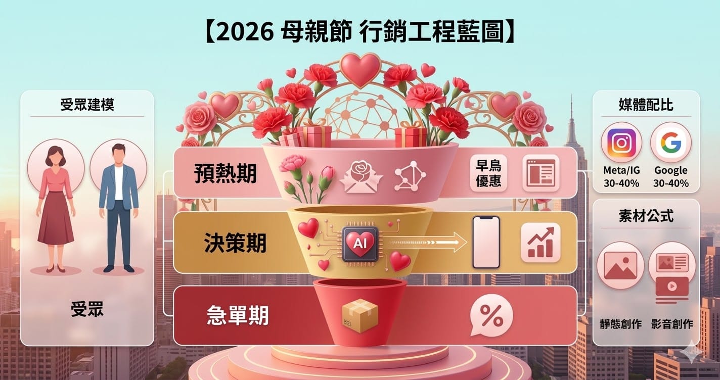 母親節檔期別用直覺投廣告：理組視角的轉換模型拆解