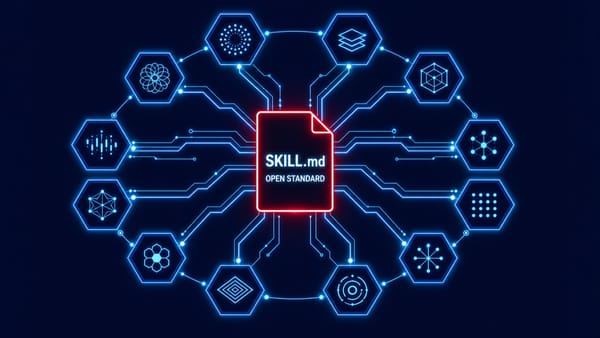 Agent Skill 跨平台開放標準，同一份 SKILL.md 被數十種 AI 工具讀取